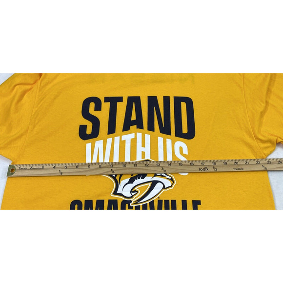 Nashville Predators T Shirt Mens XL Short Sleeve Smashville Hockey Team - Picture 7 of 10